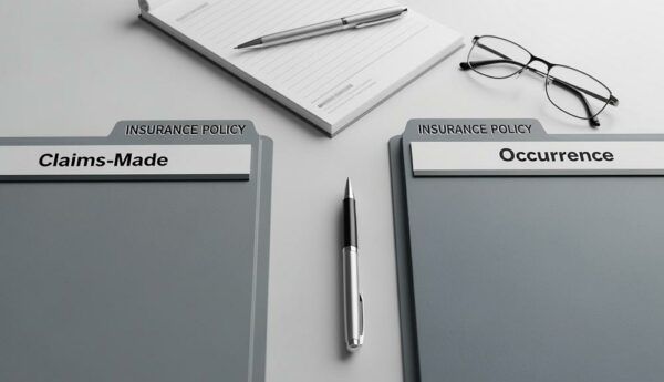 Comparison of claims-made and occurrence-based malpractice insurance policies for law firms.