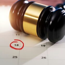 Attorney reviewing case deadlines on a centralized legal calendar to prevent missed filings.